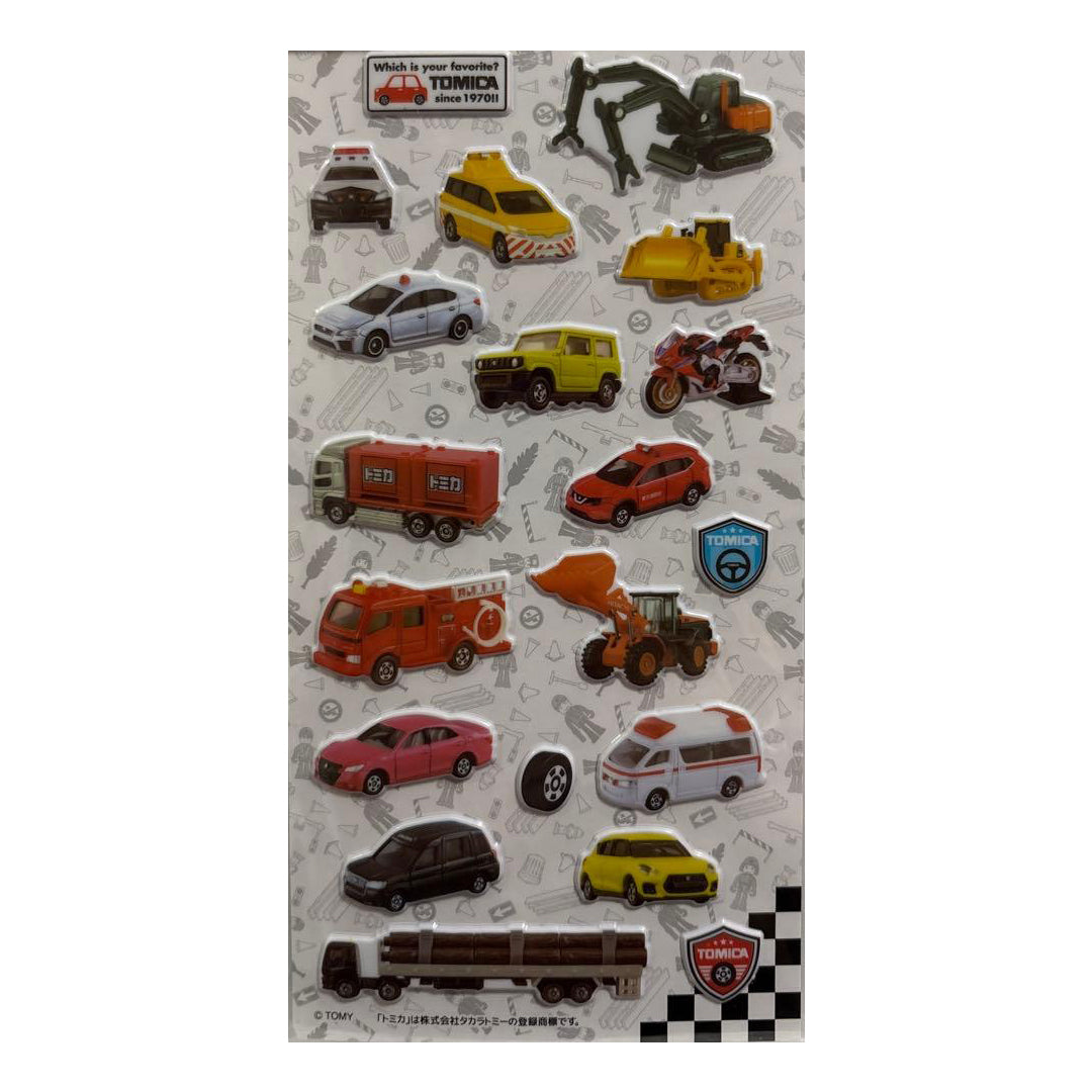 GIFT Tomica Puffy Stickers with Orders Over $100!
