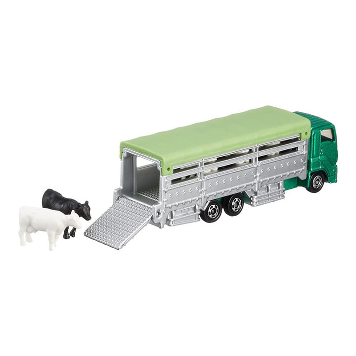 Japanese Mini Cars - Tomica Livestock Transport Truck with Cows