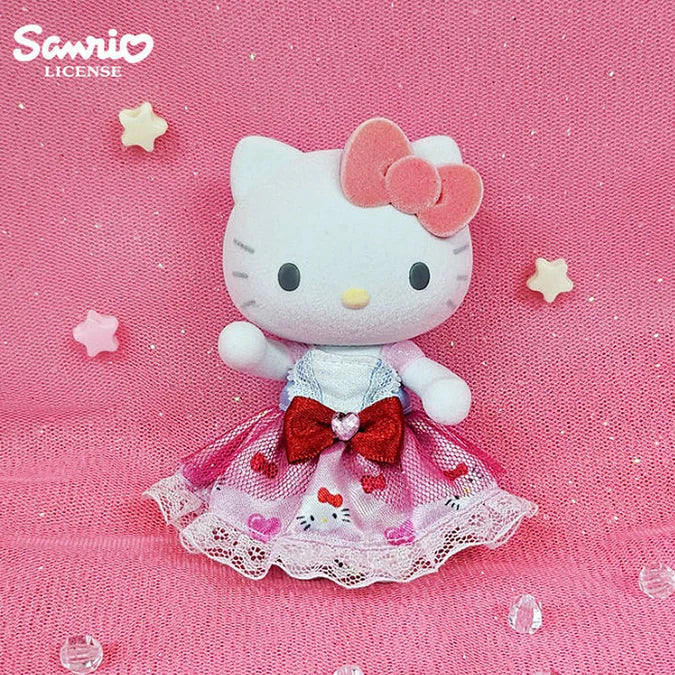 Flocked Sanrio Character Doll with Removable Clothing - 5" Hello Kitty