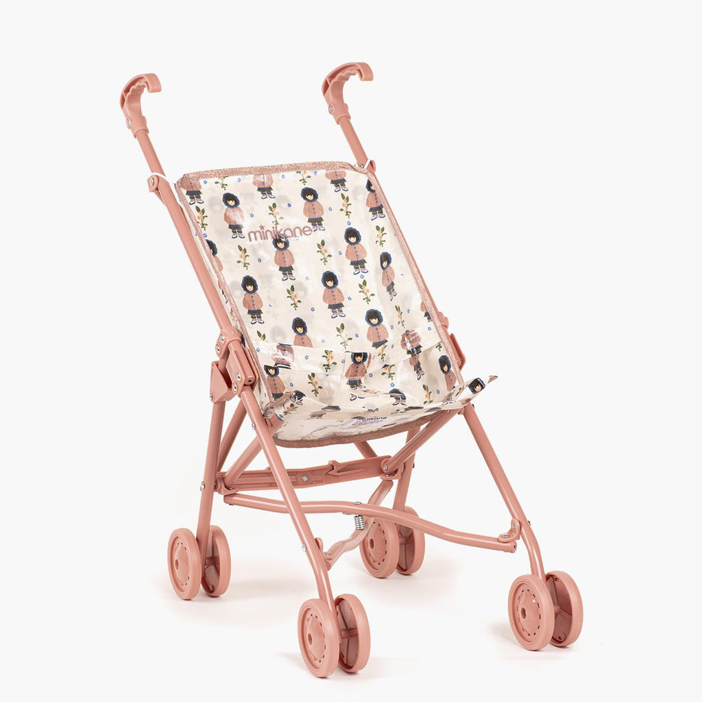 NEW French Umbrella Doll Stroller- Pink