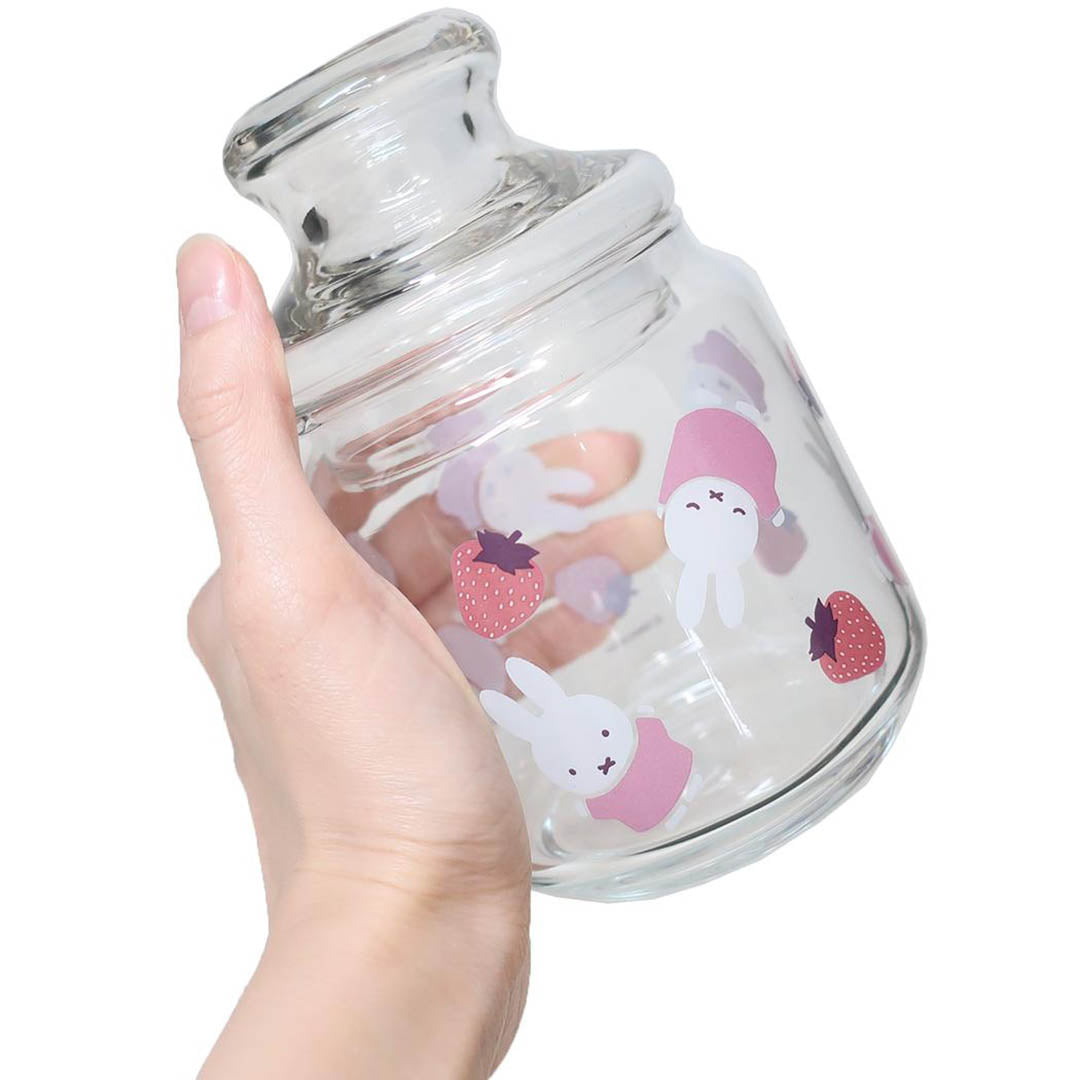 Miffy Glass Jar - Strawberries