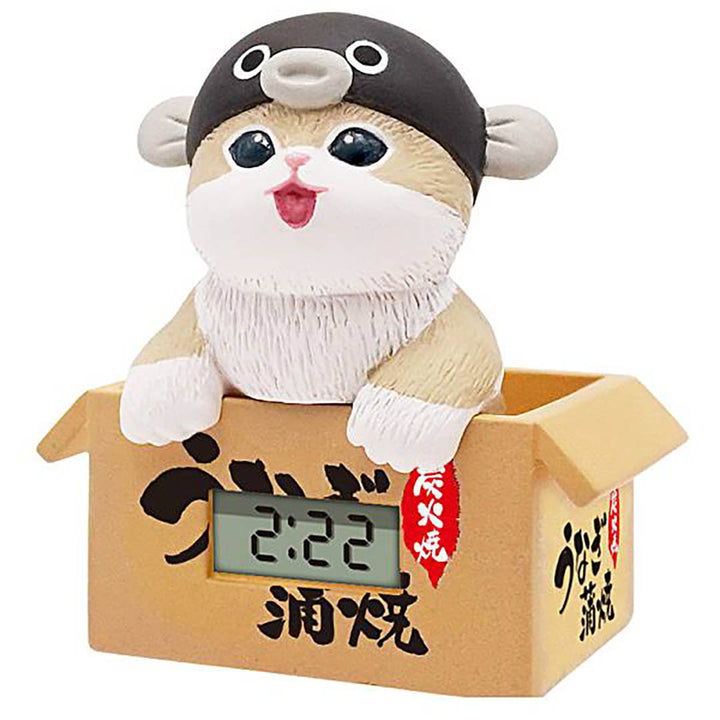 Japanese Blind Capsule - Mofusand Marine Creatures Digital Clock in Brown Box