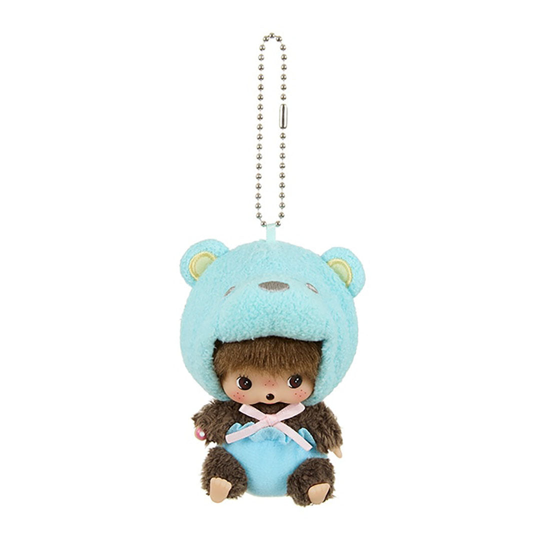 NEW Limited Monchichi Series- Animal Keychain Blue Bear