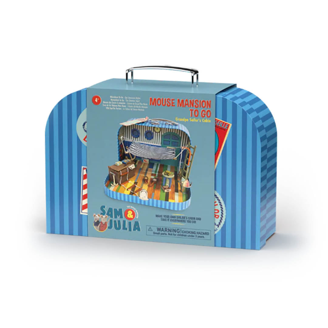 Mouse Mansion To Go Suitcase- Grandpa Sailor's Cabin