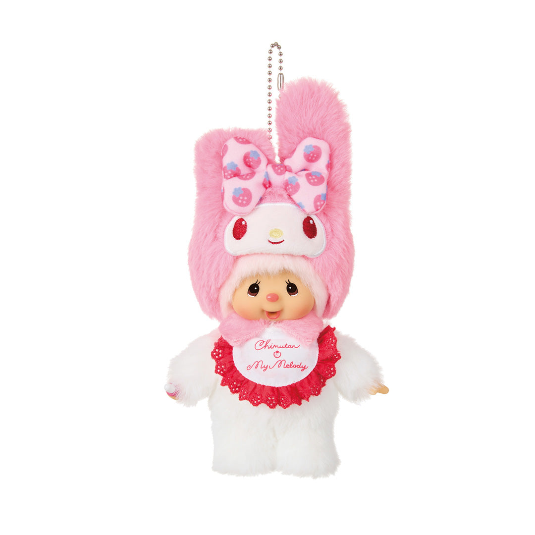 PRE-ORDER Official Chimutan x My Melody Keychain Bag Charm - Monchhichi x Sanrio Collaboration