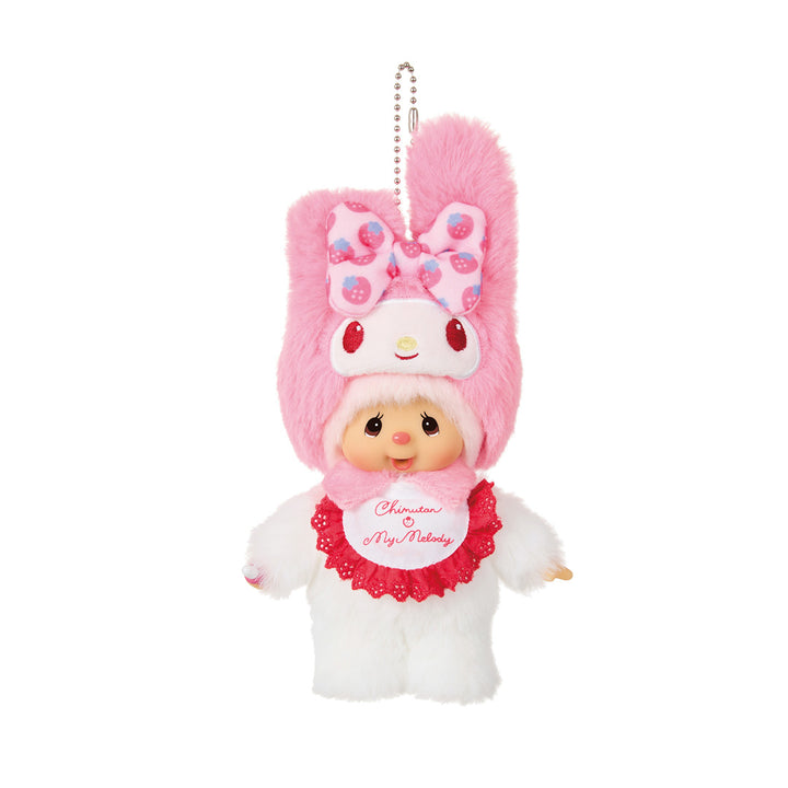 PRE-ORDER Official Chimutan x My Melody Keychain Bag Charm - Monchhichi x Sanrio Collaboration