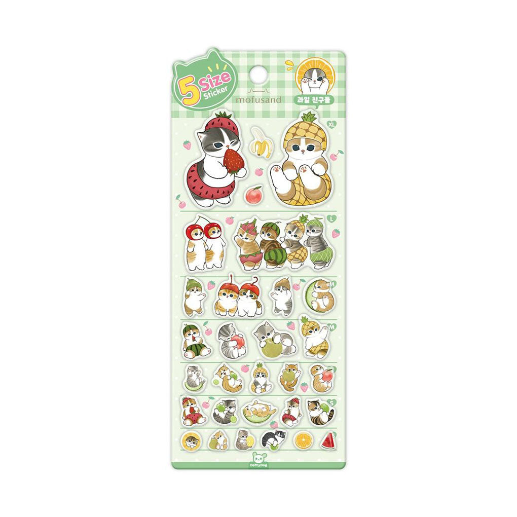 NEW Mofusand Jelly Stickers - Fruits