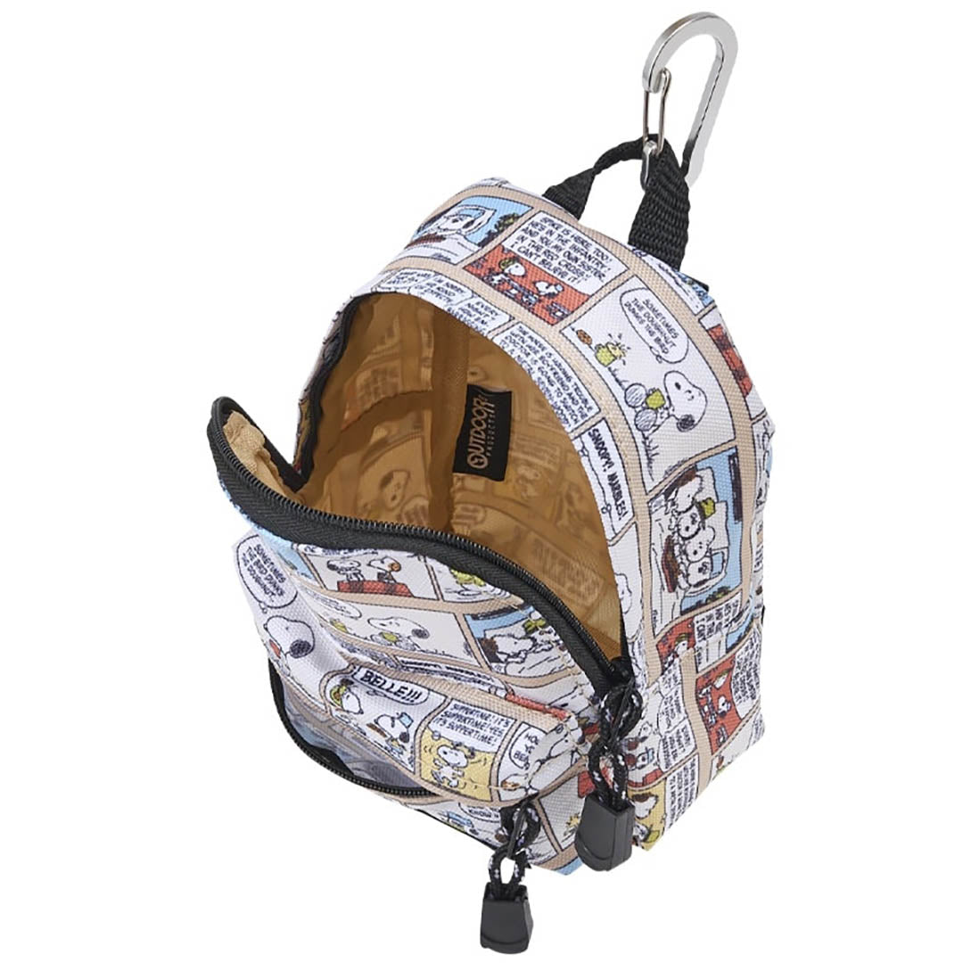 NEW Peanuts Snoopy Outdoor Products Mini Backpack Pen Case - Comic