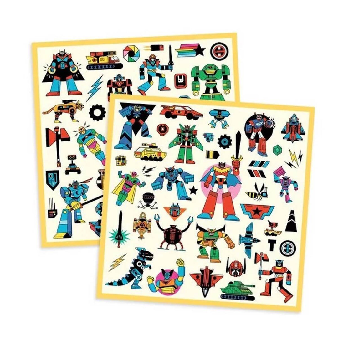 Robots Sticker Set