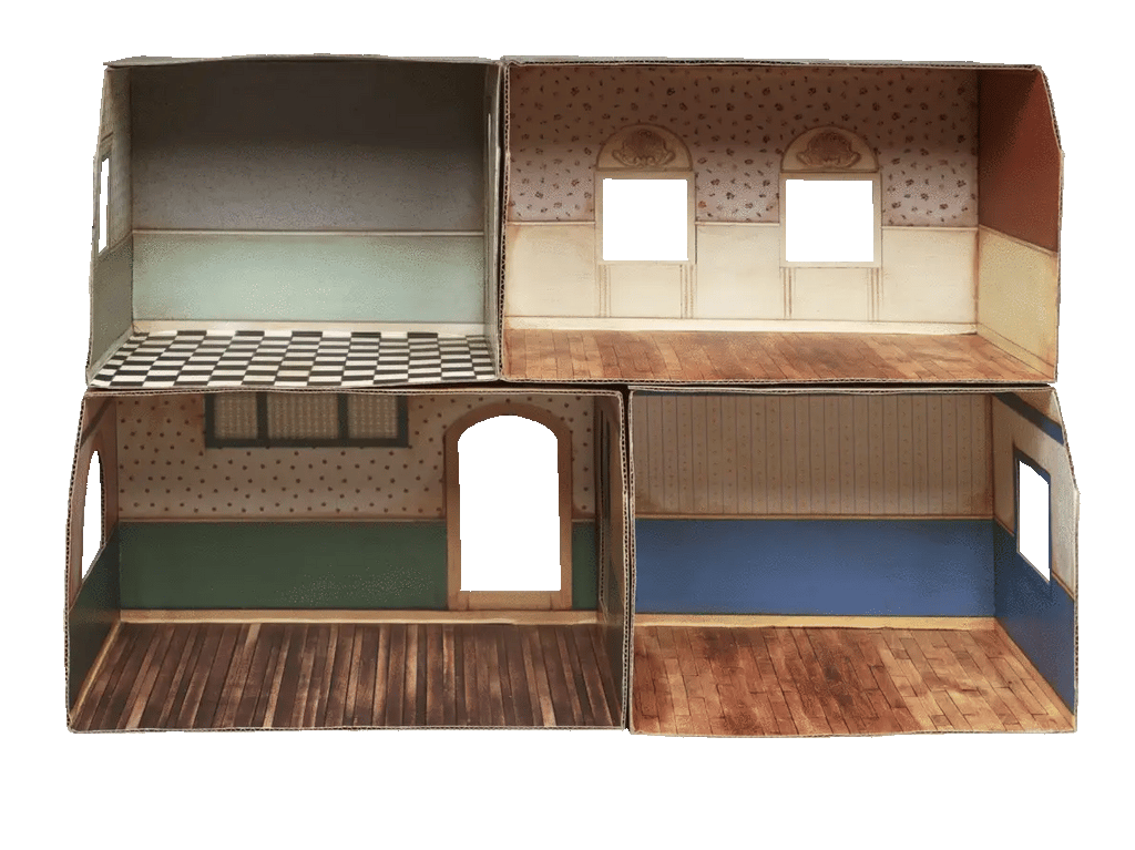 Mouse Mansion Playhouse DIY- Cardboard Shop Room