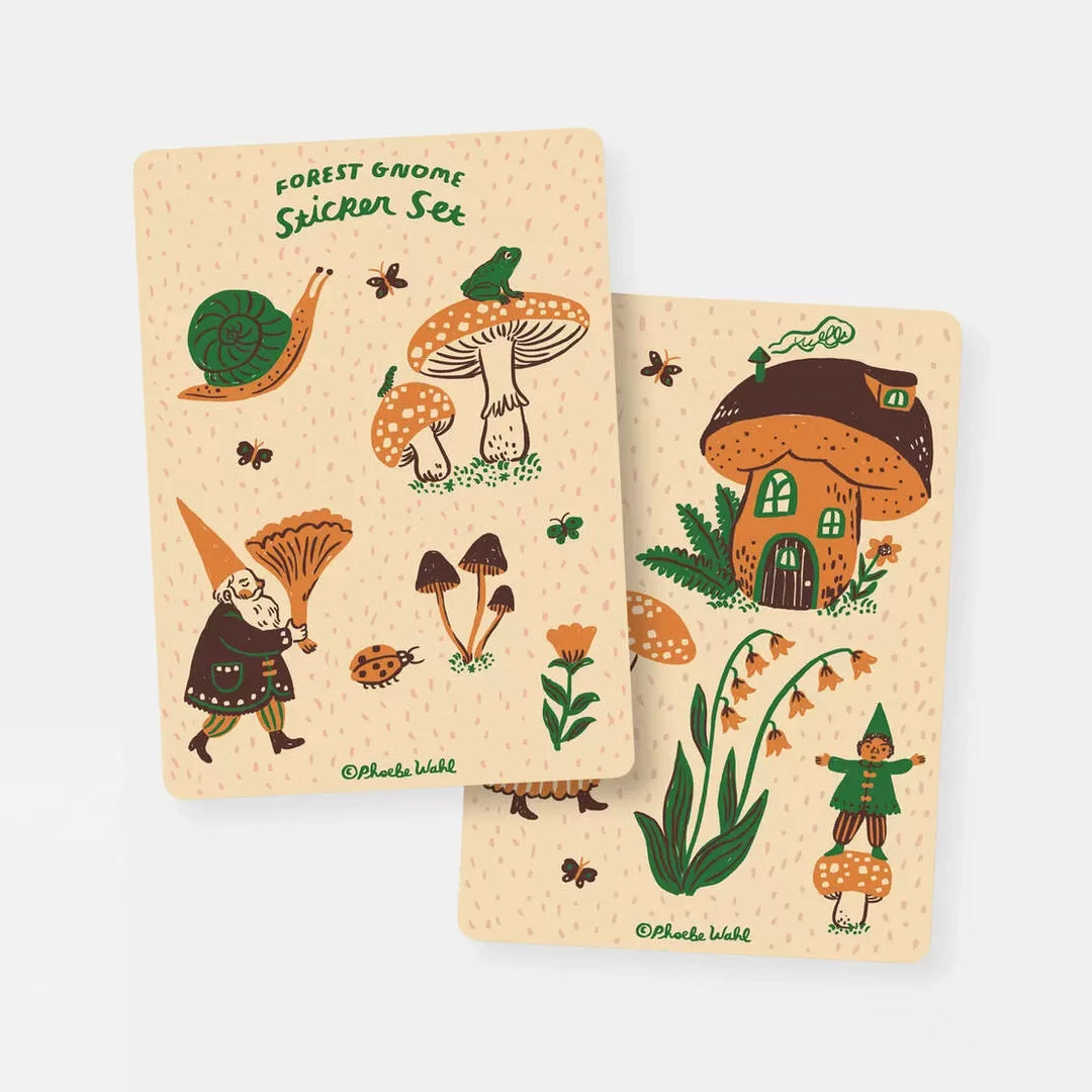 NEW Forest Gnome Die Cut Sticker Sheets