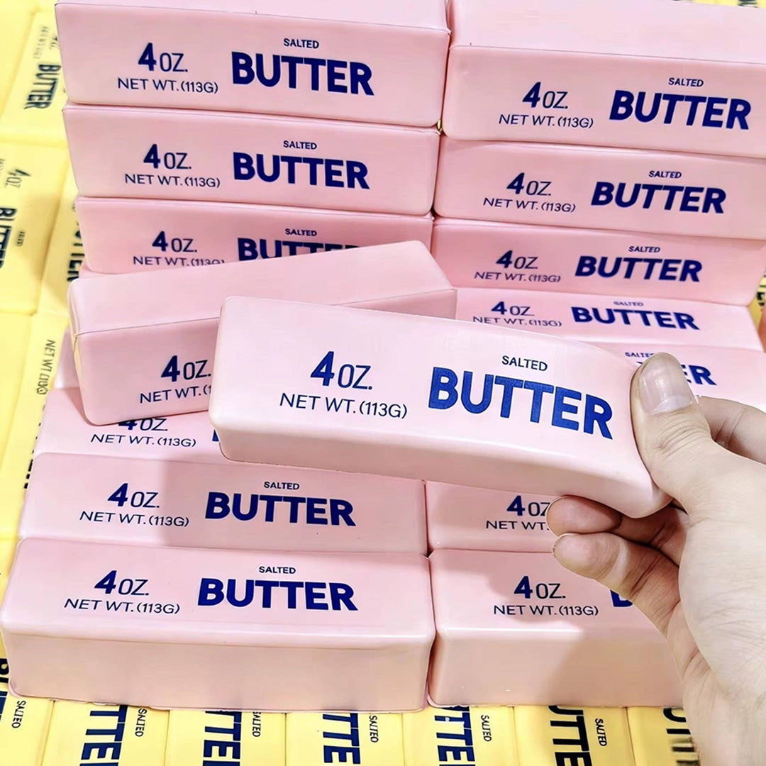 Pink Butter Squishy Toy