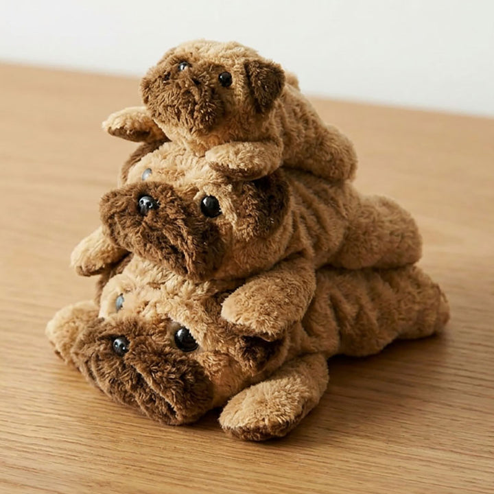 NEW Japanese Kuru Kuru Pug Plush Dog Doll - Three Sizes Available!