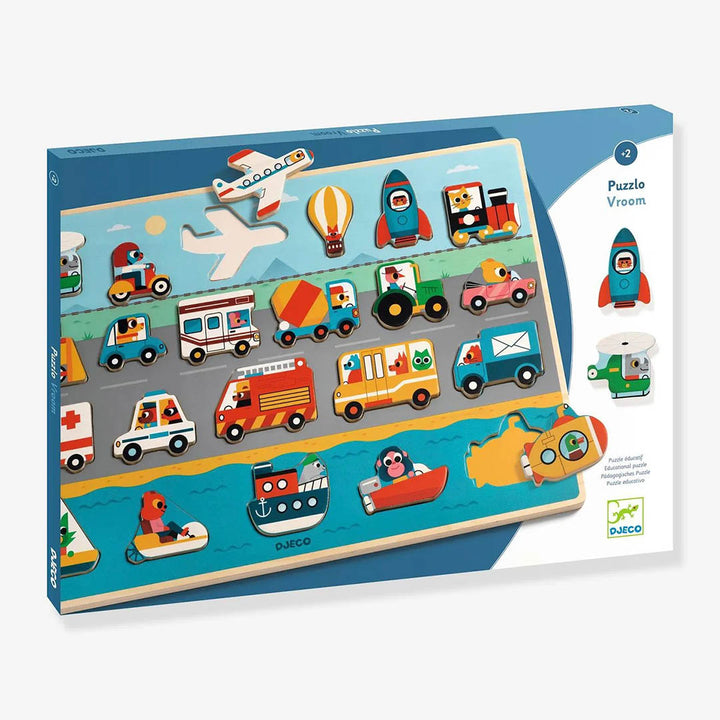 Wooden Puzzle - Puzzlo Vroom