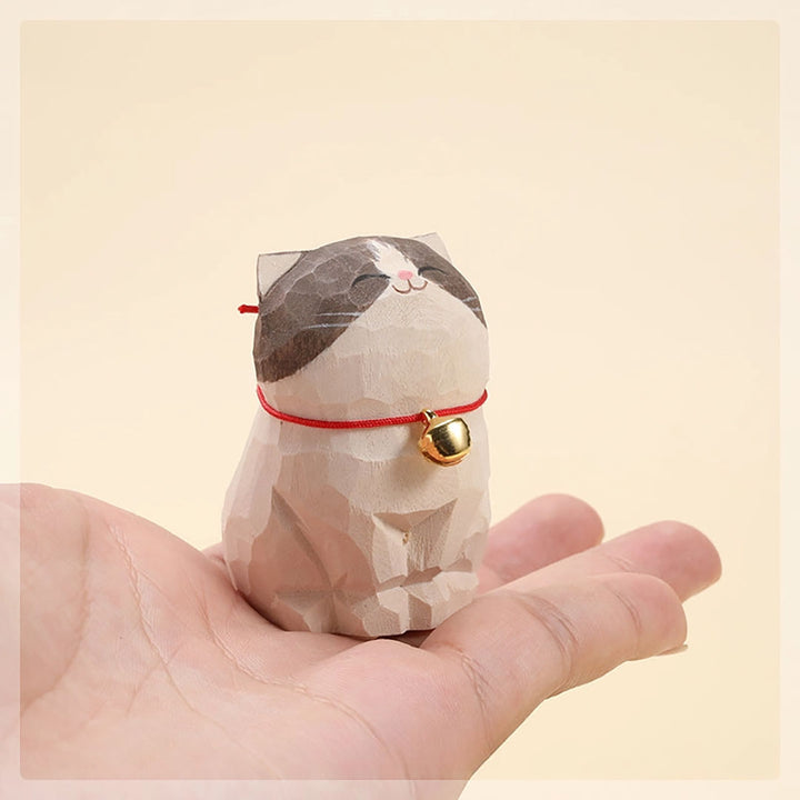Handmade Wooden Animal- Ragdoll Cat
