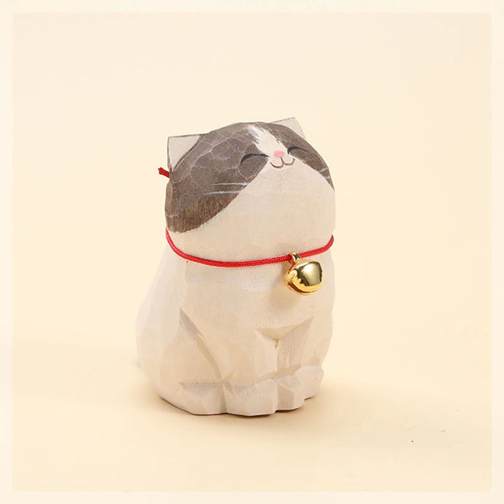 Handmade Wooden Animal- Ragdoll Cat