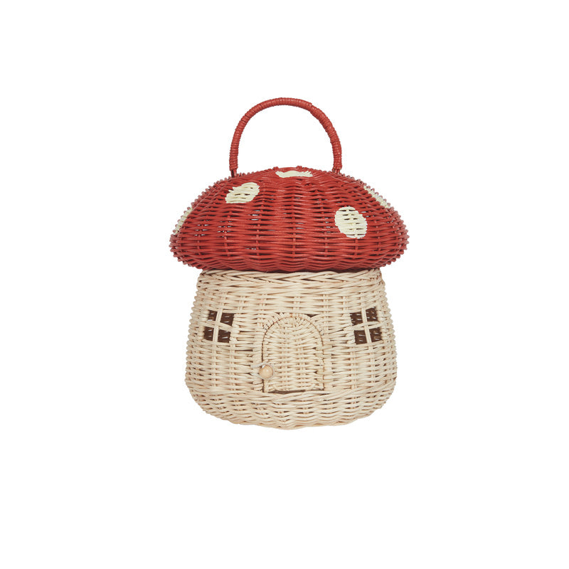 NEW Mushroom Basket-Red