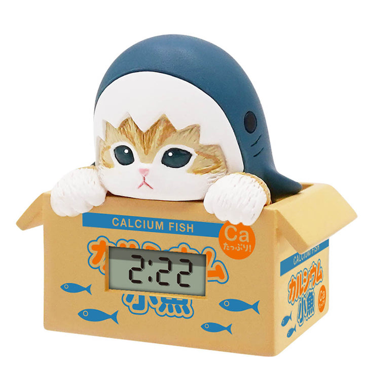 Japanese Blind Capsule - Mofusand Marine Creatures Digital Clock in Brown Box
