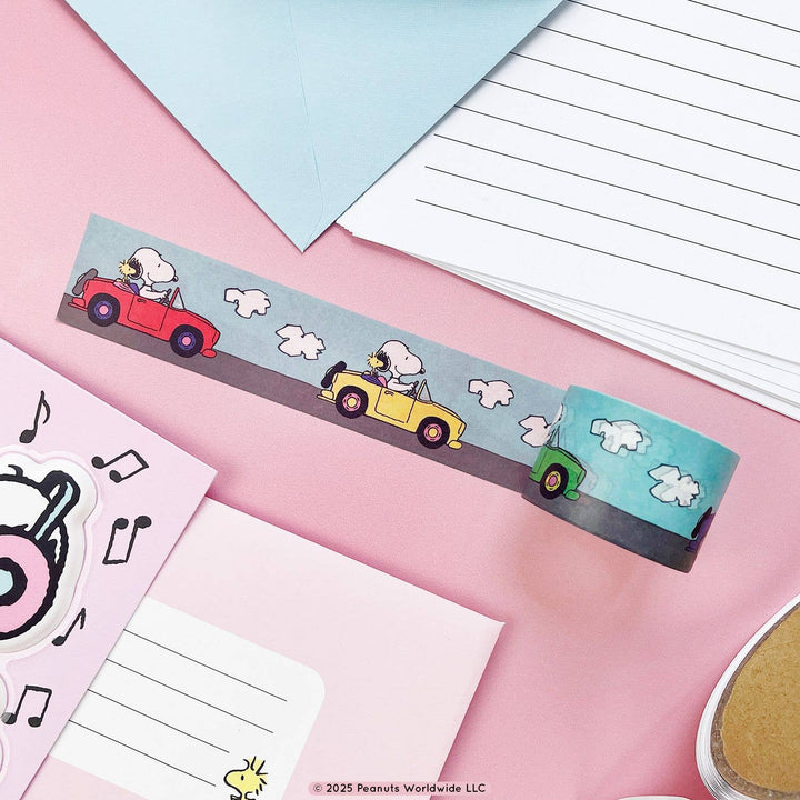NEW Snoopy Woodstock On The Road Washi Tape
