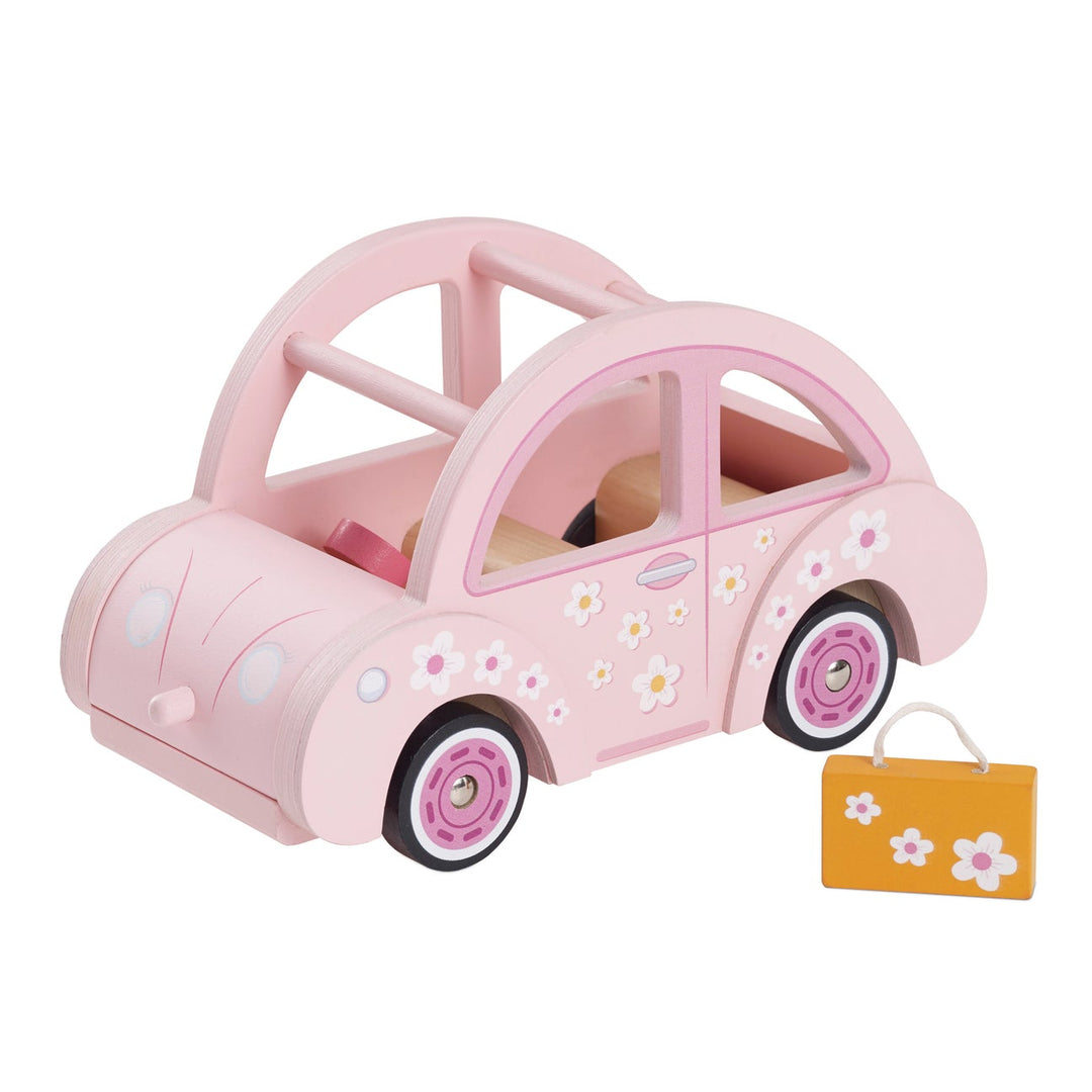 NEW Wooden Pink Van Toy