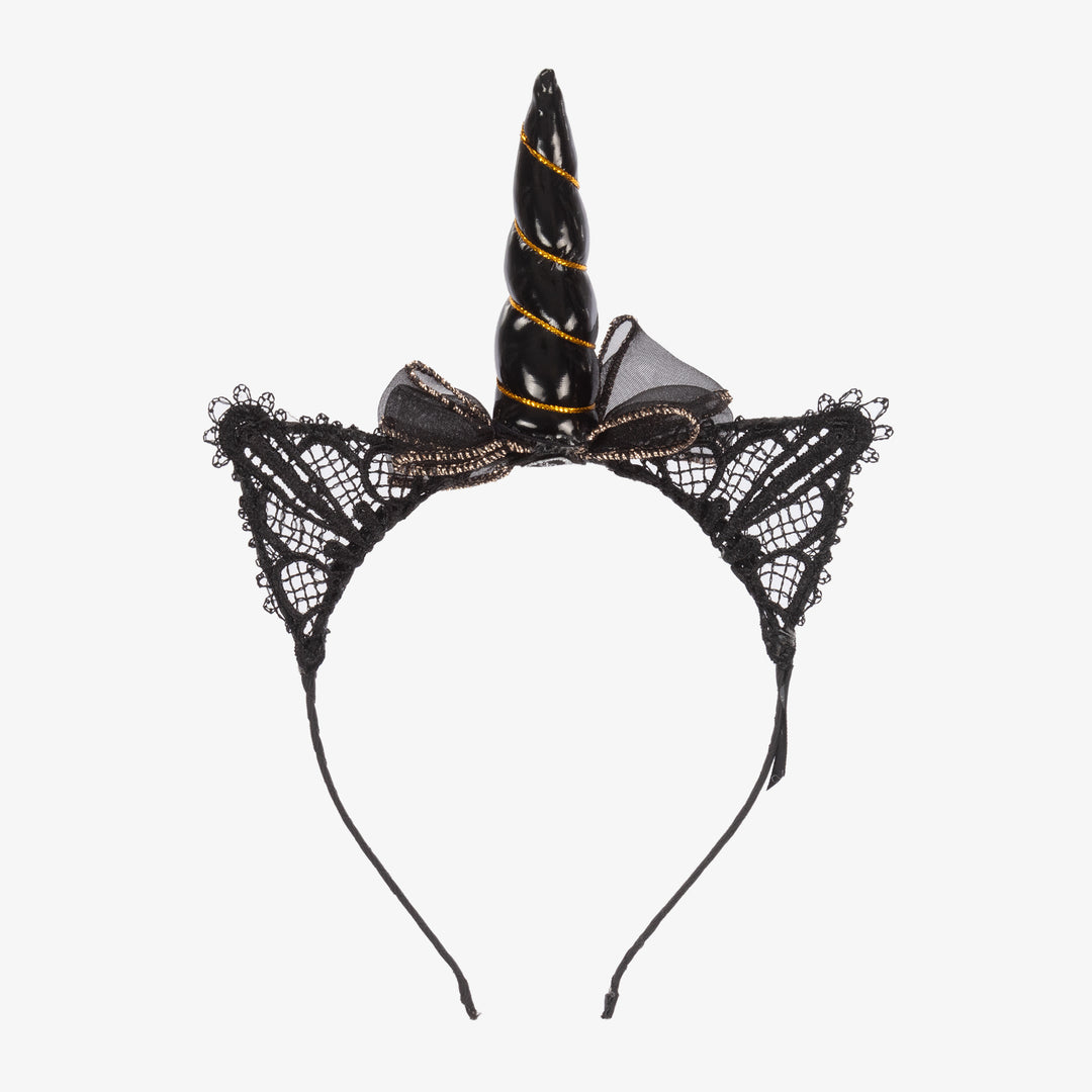 Black Unicorn Hairband