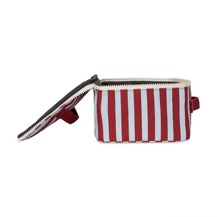 Zipper Lunch Bag Square - Awning Stripe Chili Pepper