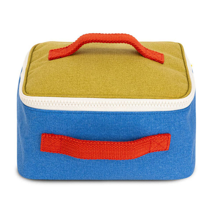 Zipper Lunch Bag Square - Cobalt Cactus