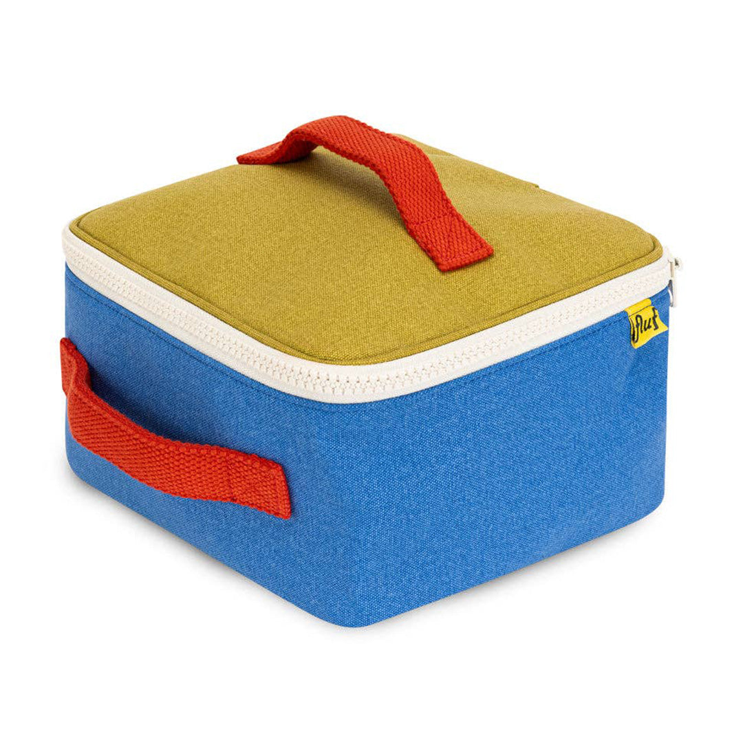 Zipper Lunch Bag Square - Cobalt Cactus