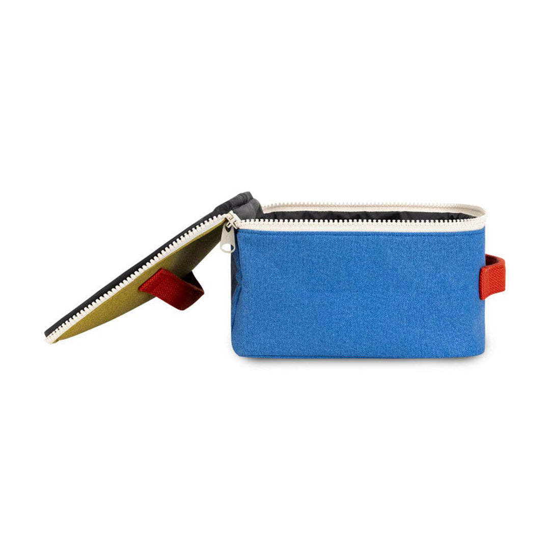 Zipper Lunch Bag Square - Cobalt Cactus