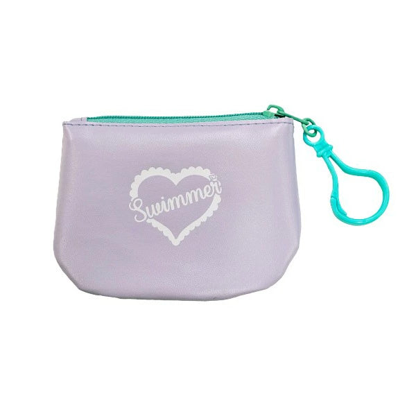 Swimmer Kawaii Mini Coin Pouch - Floral (Purple)