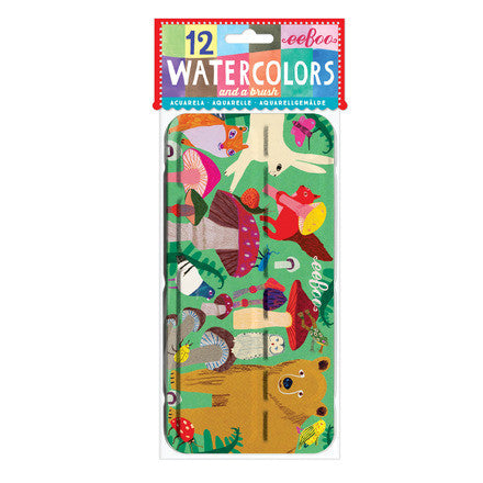 Mushroom Woodland Watercolor Tin Kit