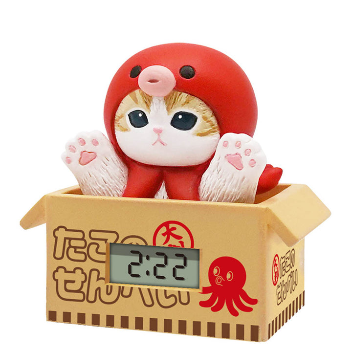 Japanese Blind Capsule - Mofusand Marine Creatures Digital Clock in Brown Box