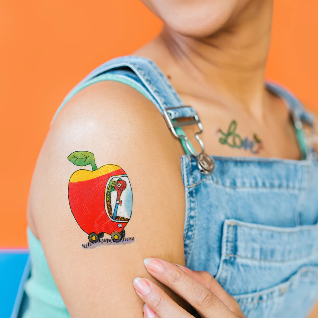 Temporary Tattoo Sheets: Lowly Apple Car