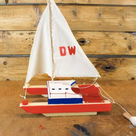 Wooden DIY Kit- Catamaran Boat Ship