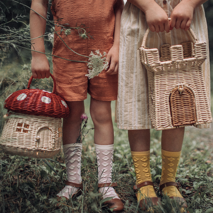 NEW Mushroom Basket-Red