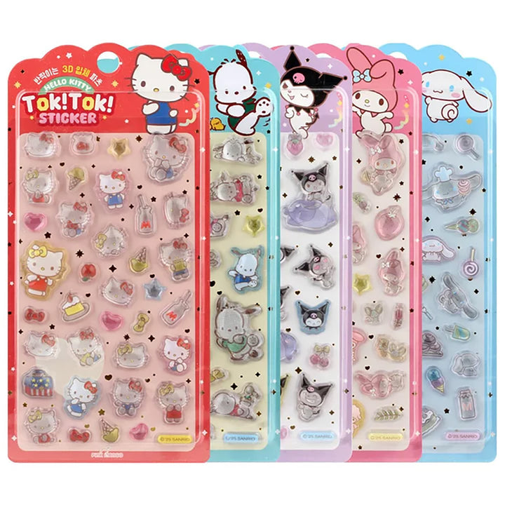 NEW Sanrio 3D Tok! Tok! Stickers - Five Styles Available!