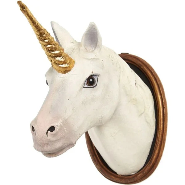 Unicorn Paper Mache Wall Mount