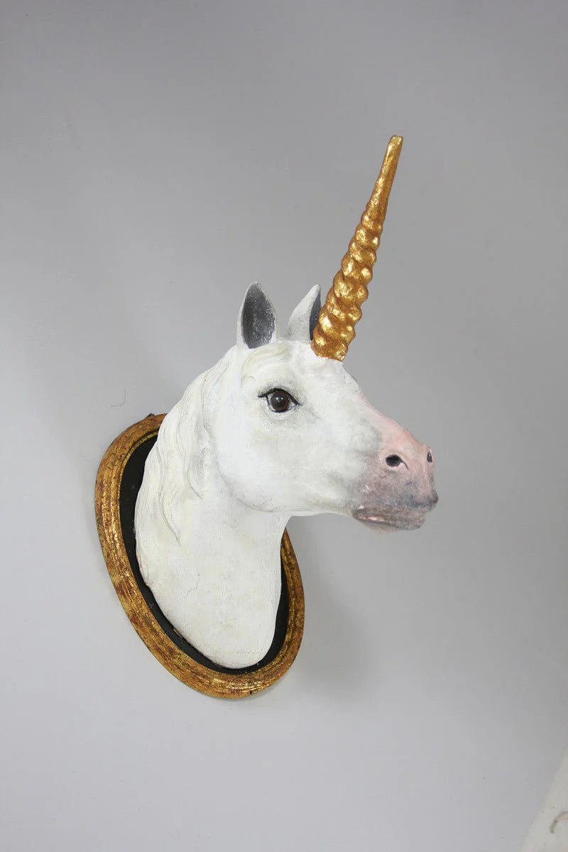 Unicorn Paper Mache Wall Mount