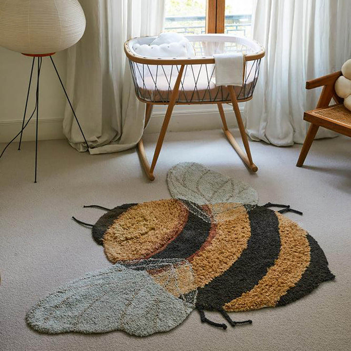 Washable Animal Cotton Rug Bee