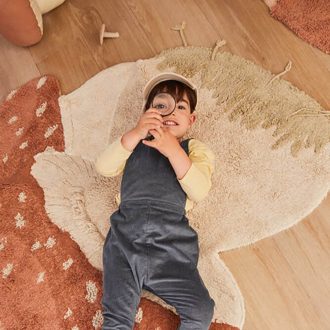 Washable Animal Cotton Rug Boletus Mushroom