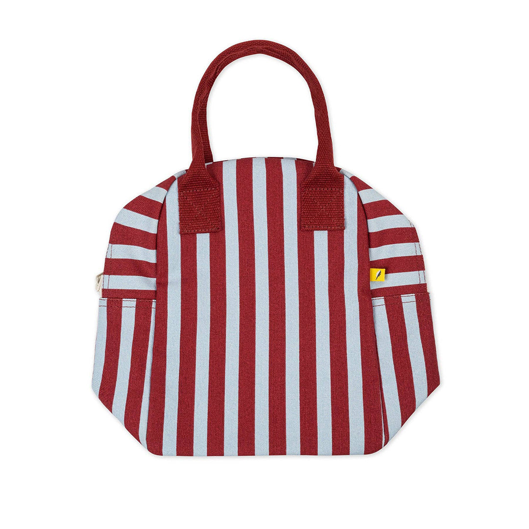 Zipper Lunch Bag- Chili Pepper Stripe