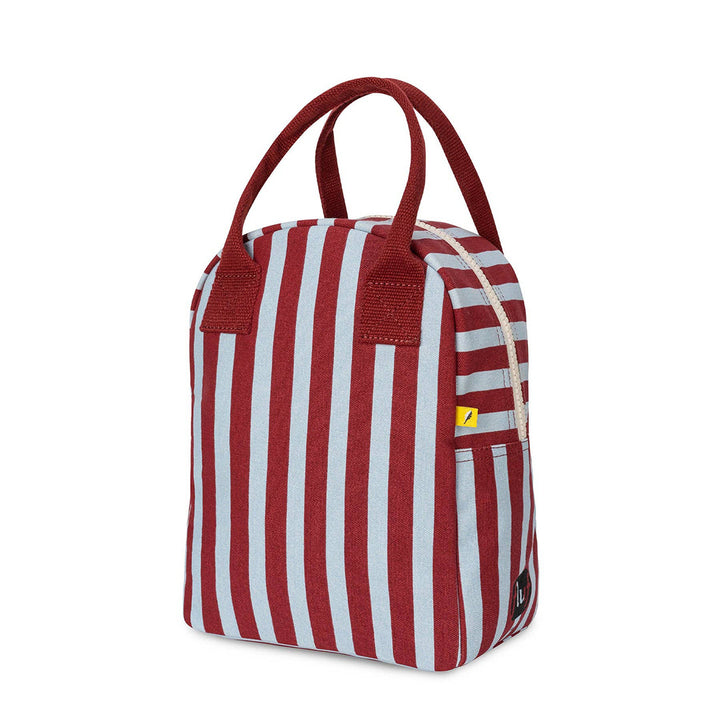 Zipper Lunch Bag- Chili Pepper Stripe