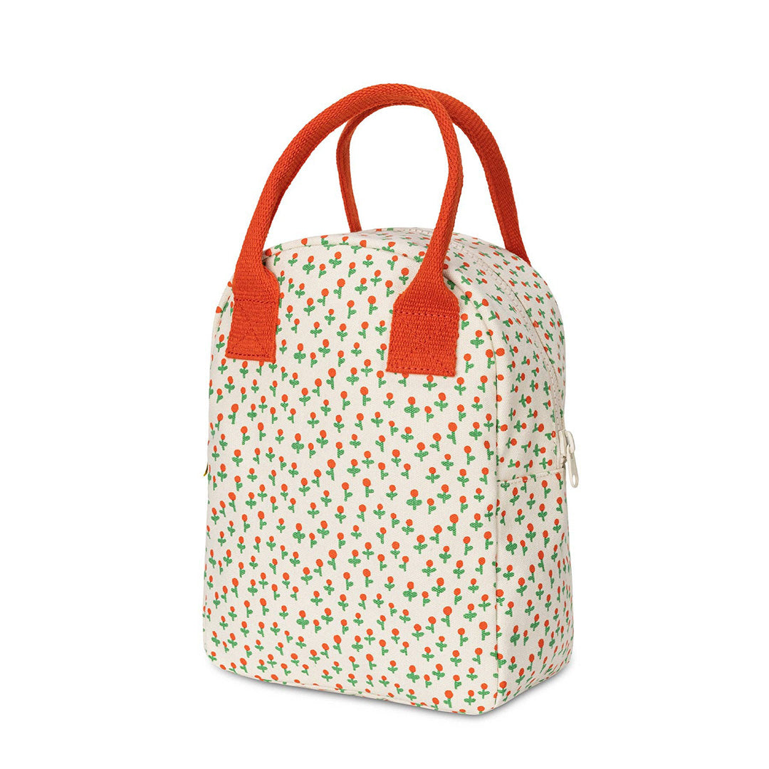 Zipper Lunch Bag- Tiny Roses