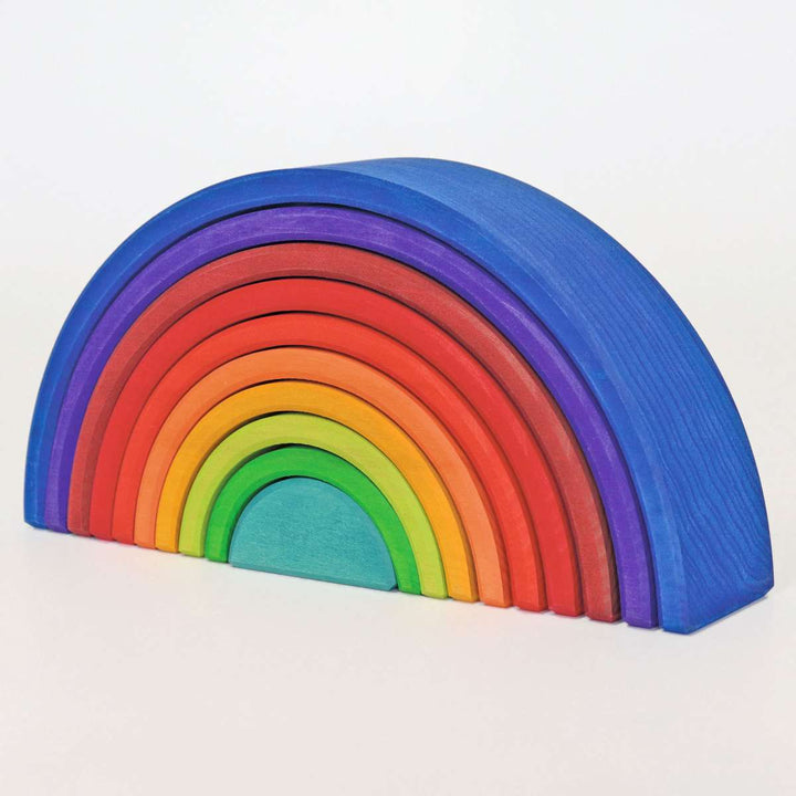 NEW Counting Wooden Rainbow-10 pc set