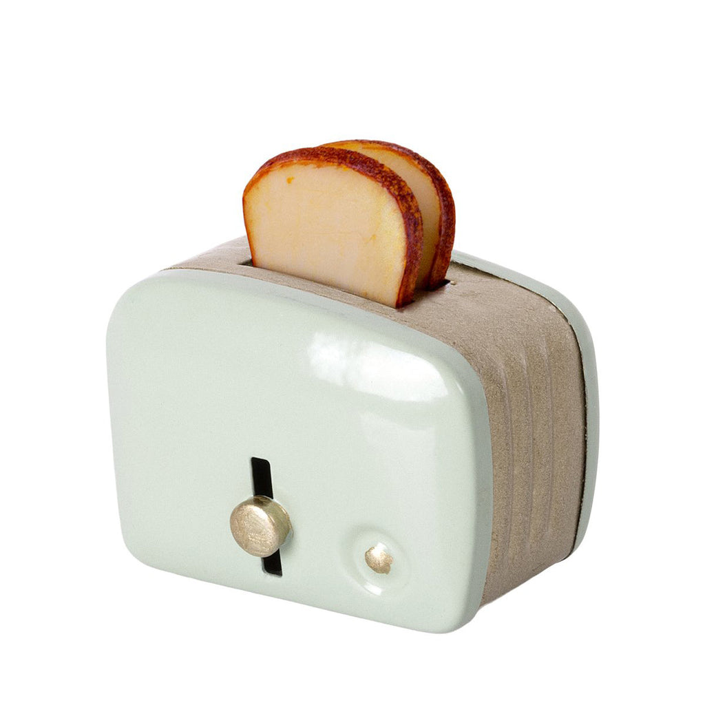 NEW Miniature Metal Toaster- Mint