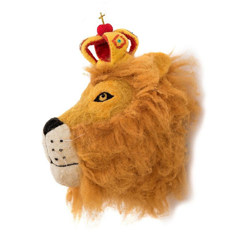 Wool Felt: Lion Taxidermy