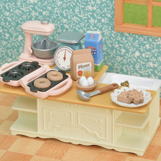 Kitchen Island with Accessories Set