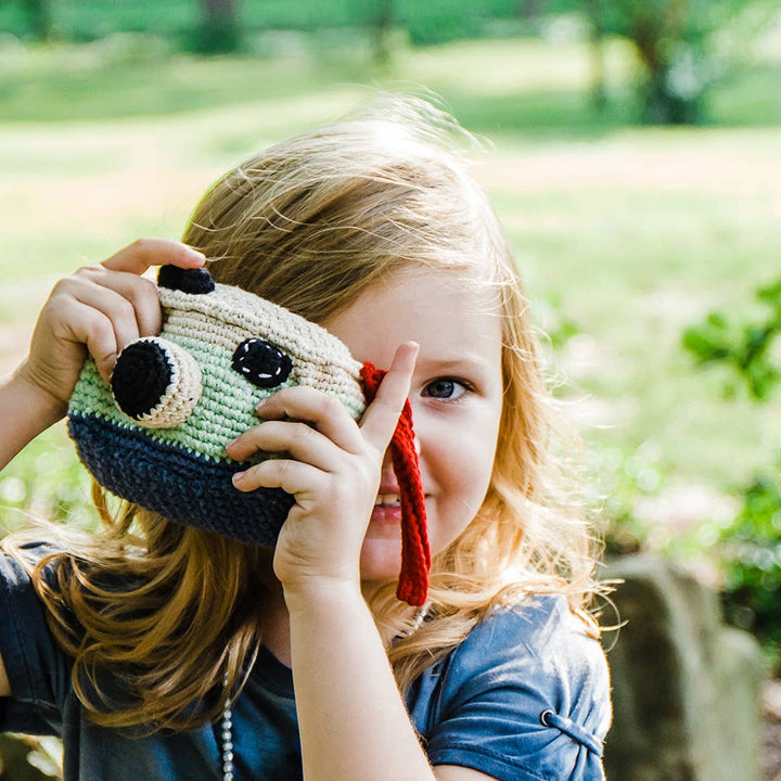 NEW Organic Crochet Rattle: Camera