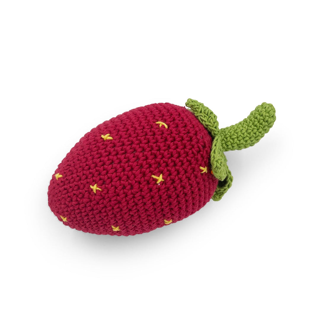 NEW Large Strawberry Teether and Rattle