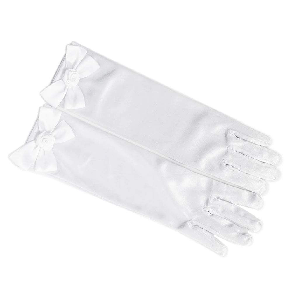 Princess Gloves- White Ribbon
